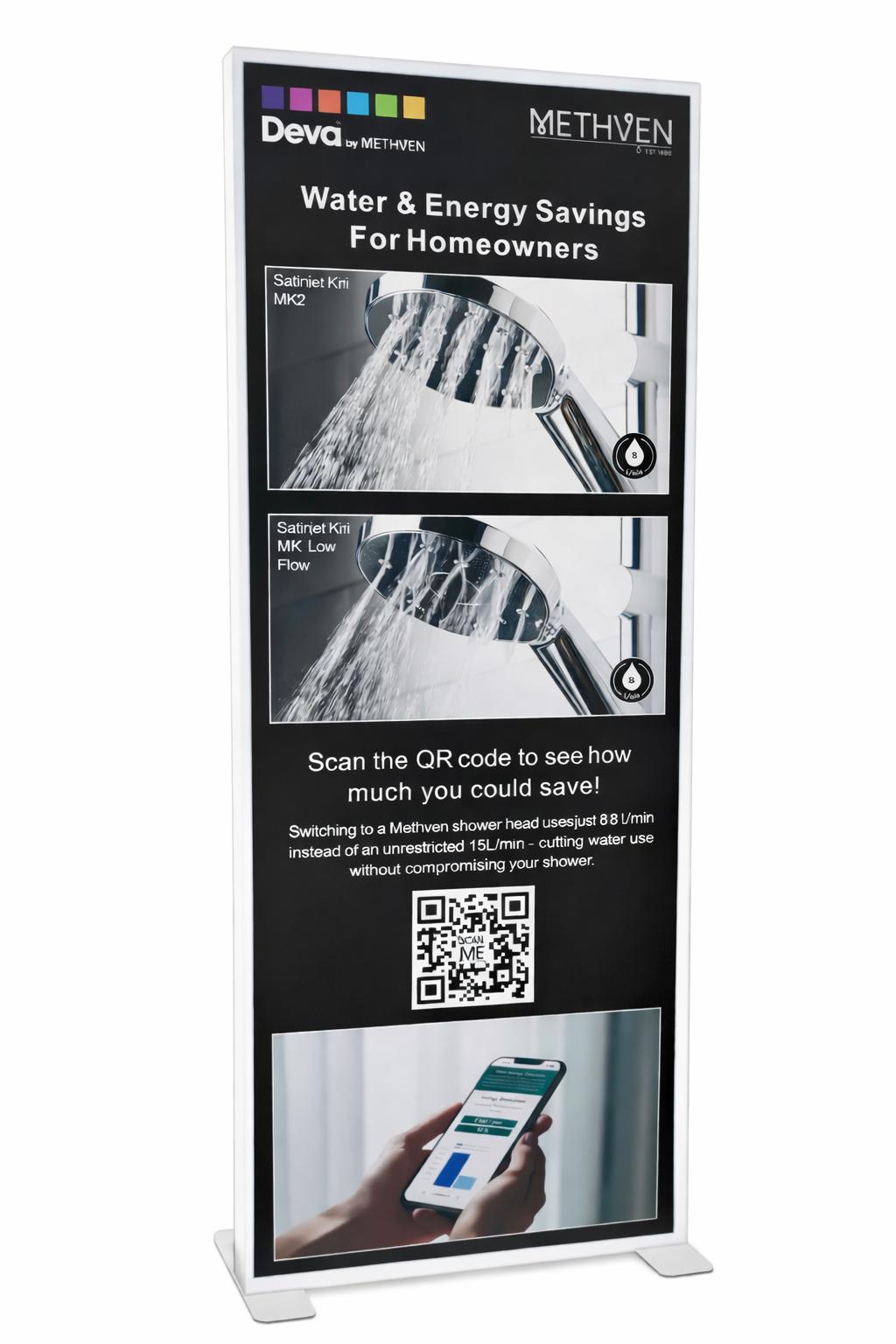 LED Light Box Display Stand 1m x 2.25m