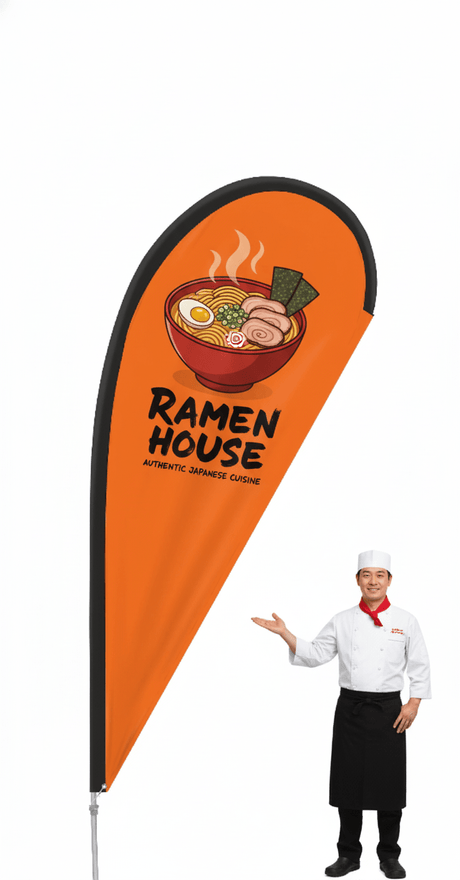 Teardrop Flags 4.5m | Premium