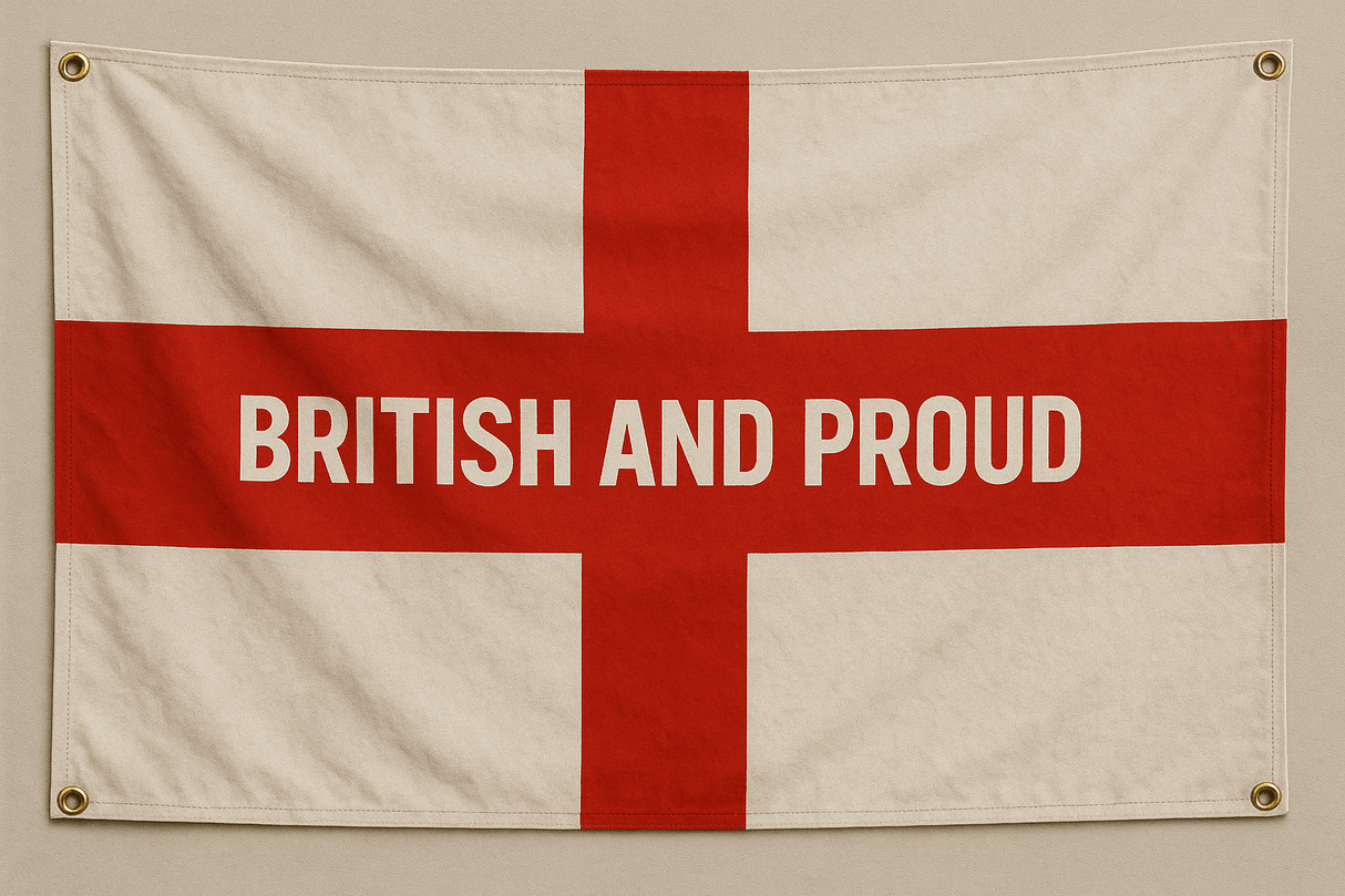 British & Proud – St George’s Cross Flag (8ft x 4ft)
