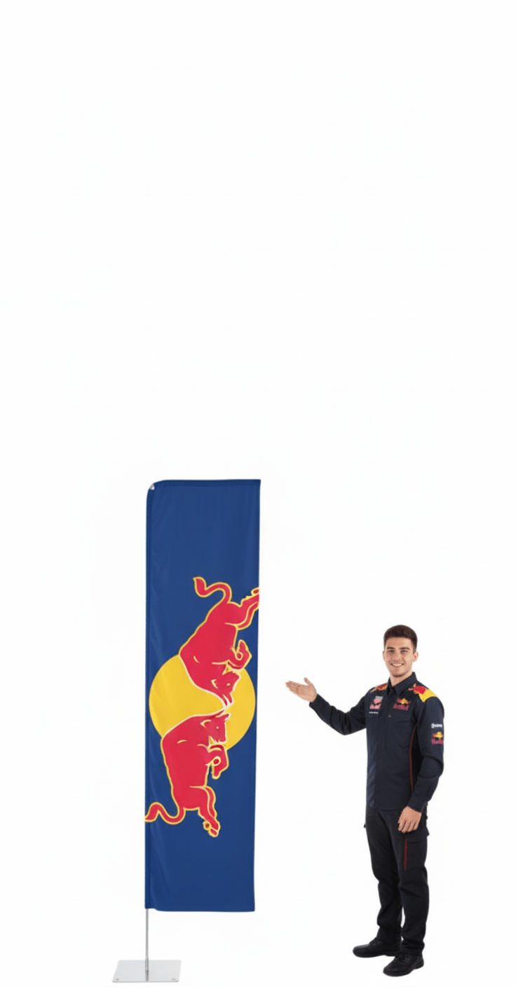 Rectangular Flag 2m | Premium