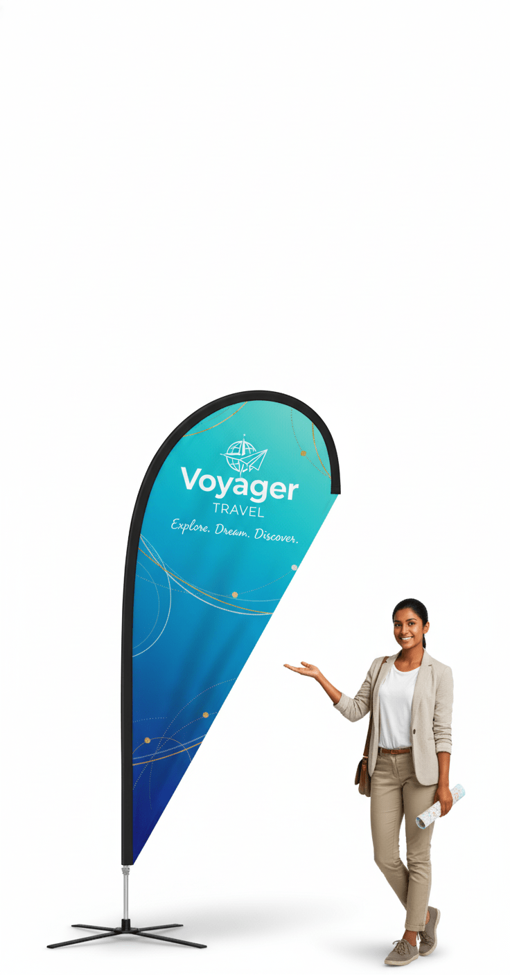 Teardrop Flags 2.8m | Premium