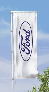 Printed Forecourt - Builders Flag 80 x 200cm - Feather Flags Express